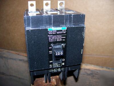 New siemens BQD3100 3POLE 100AMP 480V circuit breaker 