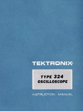 Tek 324 service/ops manual in 2 res free ship + extras 