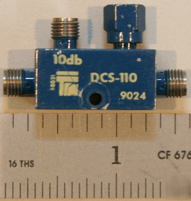 Trm dcs 110 directional coupler 7-12.4 ghz