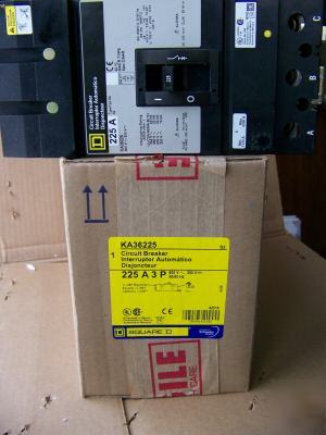 New square d KA36225 3POLE 225AMP 600V circuit breaker 