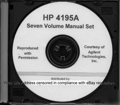 Agilent hp 4195A maintenance manual - y pay $10?