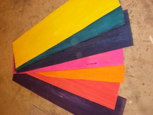 Colored wood veneer 