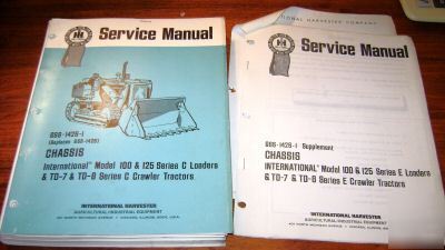 Ih 100 125 td-7 td-8 crawler tractor ldr service manual