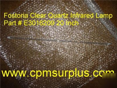 New fostoria clear quartz infrared lamp 20
