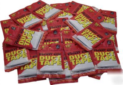 Pocket duct tape 25 packages white