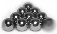 Ten 25MM dia. 302 stainless bearing balls