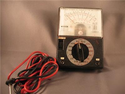 Vintage sperry multitester case ohm meter instrument