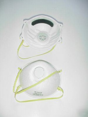10 N95 particulate respirator face dust mask w/ valve
