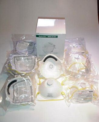 10 N95 particulate respirator face dust mask w/ valve
