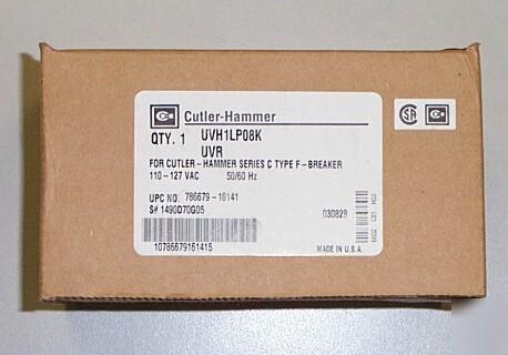 Cutler hammer circuit breaker uv release UVH1LP08K