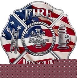 Firefighter decal reflective 6