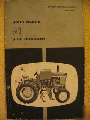 John deere 51 side dresser operator manual