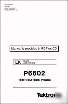 Tek P6602 probe instruction manual 070-4377-00
