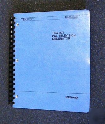 Tektronix TSG271 tv generator original service manual
