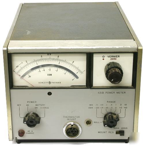 Hp agilent 431B test bench rf microwave power meter