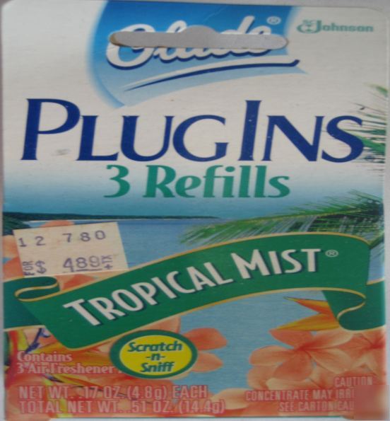 Glade plug-in refills tropical mist-scj 431254