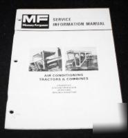 Massey ferguson air conditioning tractors combines