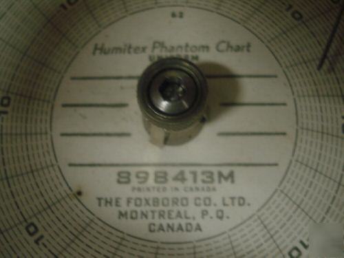 Vintage foxboro humitex phantom chart recorder 2 valves