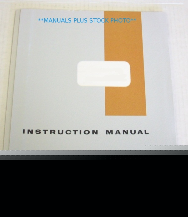 Kepco ks 8-100 operating manual - $5 shipping 
