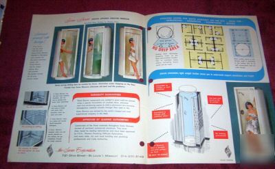 Vintage swan corporation, circle shower brochure