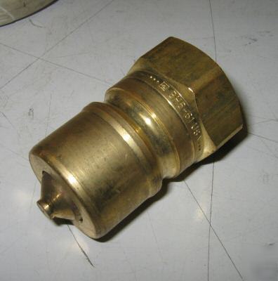 Parker brass hydraulic quick coupling 3/4
