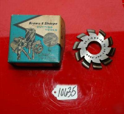 Brown & sharpe gear milling cutter 14-1/2 pa - 6 dp