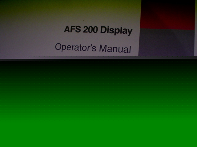 Case ih afs 200 display operator manual