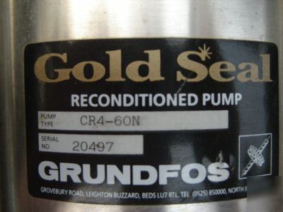 Grundfos pump motor unit CR4-60N CR460N