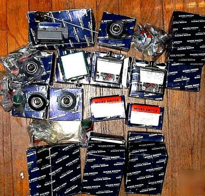 New large lot of in box microswitch parts