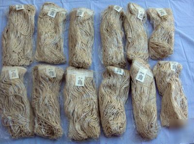 New cotton cut end, one pound wet mops full case of 12 