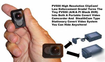 Smallest covert clip video camera (aka) pv-500 spy dvr