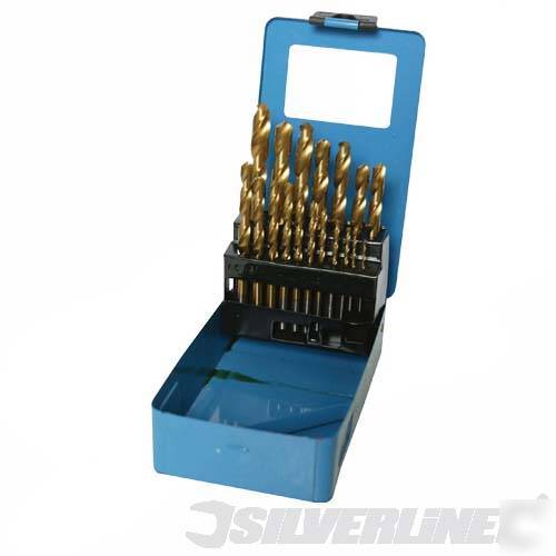 19PK titanium drill bit set 1-10MM & case DS49