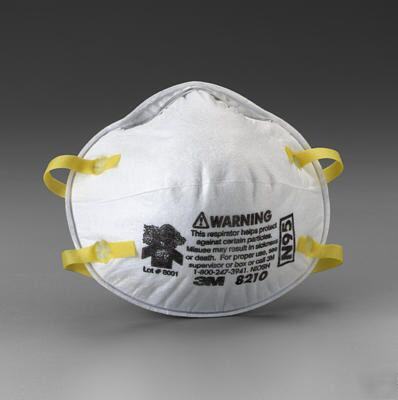 3M N95 8210 particulate respirator box of 20