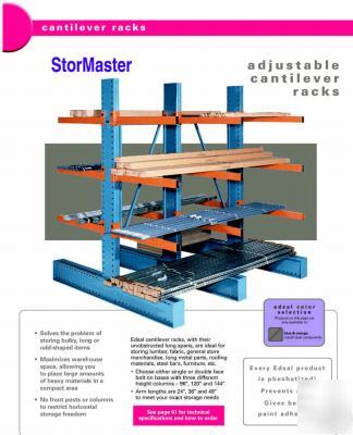 New steel cantilever racks 3,000LBS capacity per level