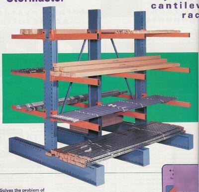 New steel cantilever racks 3,000LBS capacity per level