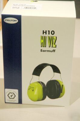 Peltor H10 hi viz earmuff 30 decibel reduction qt. 10