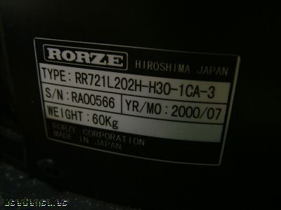 Rorze robot and controller RR721L202H-H30-1CA-3