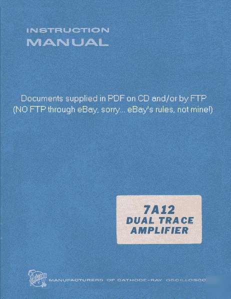 Tek 7A12 svc/ops manual in dual resolutions text search
