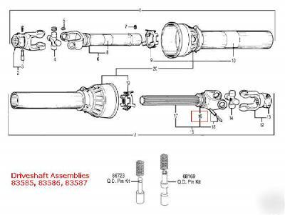 Bush hog driveline yoke p/n 68172 oem