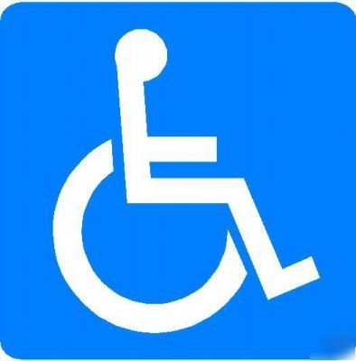 Disabled parking logo only sign/notice