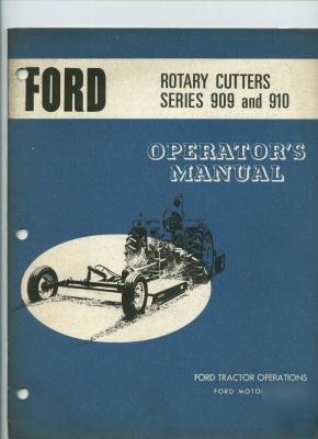 Ford tractor series 909 & 910 rotary cutters manual 