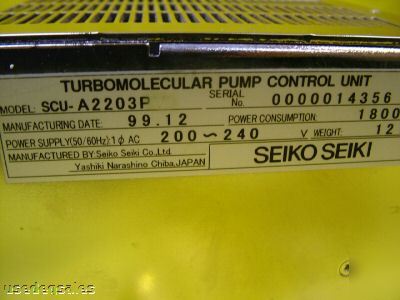 Seiko seiki vacuum turbopump controller stp-A2203P
