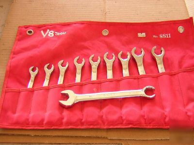V-8 8811 partial set metric wrenches