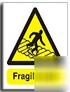 Fragile roof sign-semi rigid-200X250MM(wa-090-re)