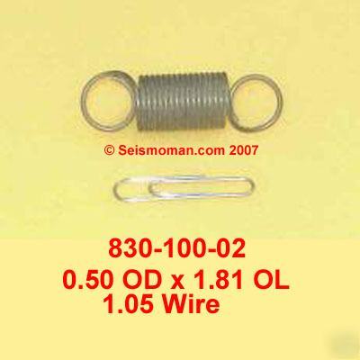 10 extension springs - od 0.50