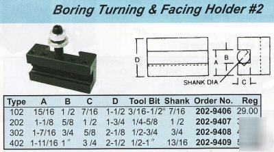 #2 turning & facing tool holder 10