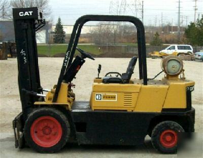 Caterpillar VC60D pneumatic forklift