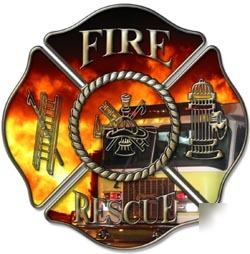 Firefighter decal reflective 2