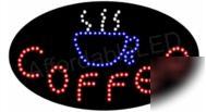 Coffee oval led sign (2008)