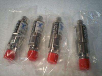New (4) veriflo â€œexact seriesâ€ pressure transducers 